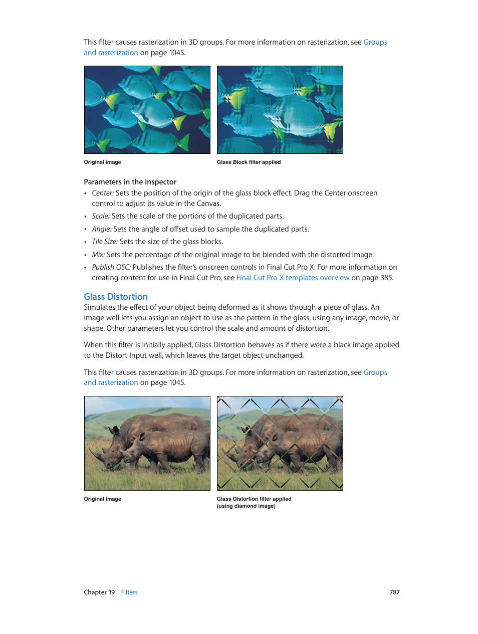 Glass distortion | Apple Motion 5.1.1 User Manual | Page 787 / 1090