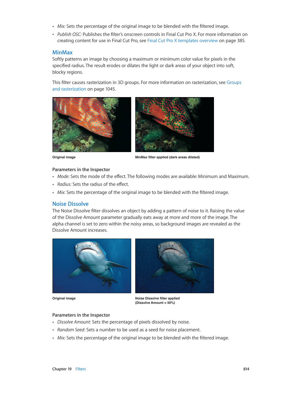 Minmax, Noise dissolve | Apple Motion 5.1.1 User Manual | Page 814 / 1090