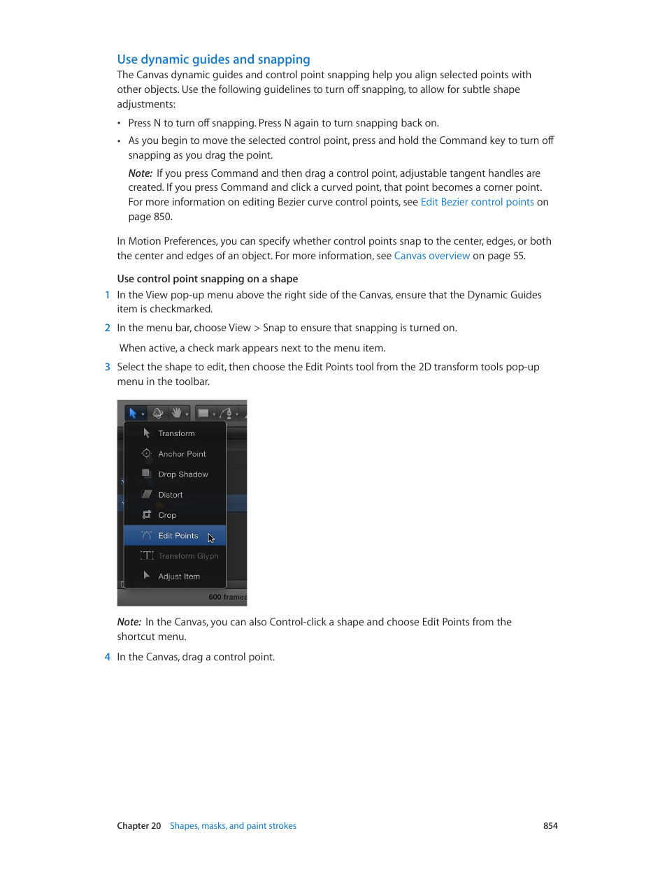 Use dynamic guides and snapping | Apple Motion 5.1.1 User Manual | Page 854 / 1090