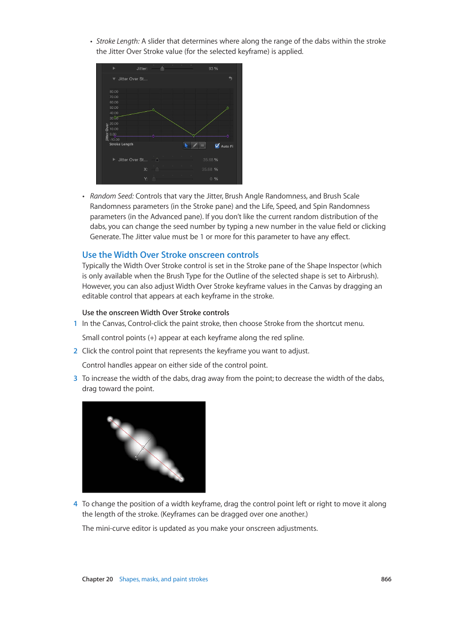 Use the width over stroke onscreen controls | Apple Motion 5.1.1 User Manual | Page 866 / 1090