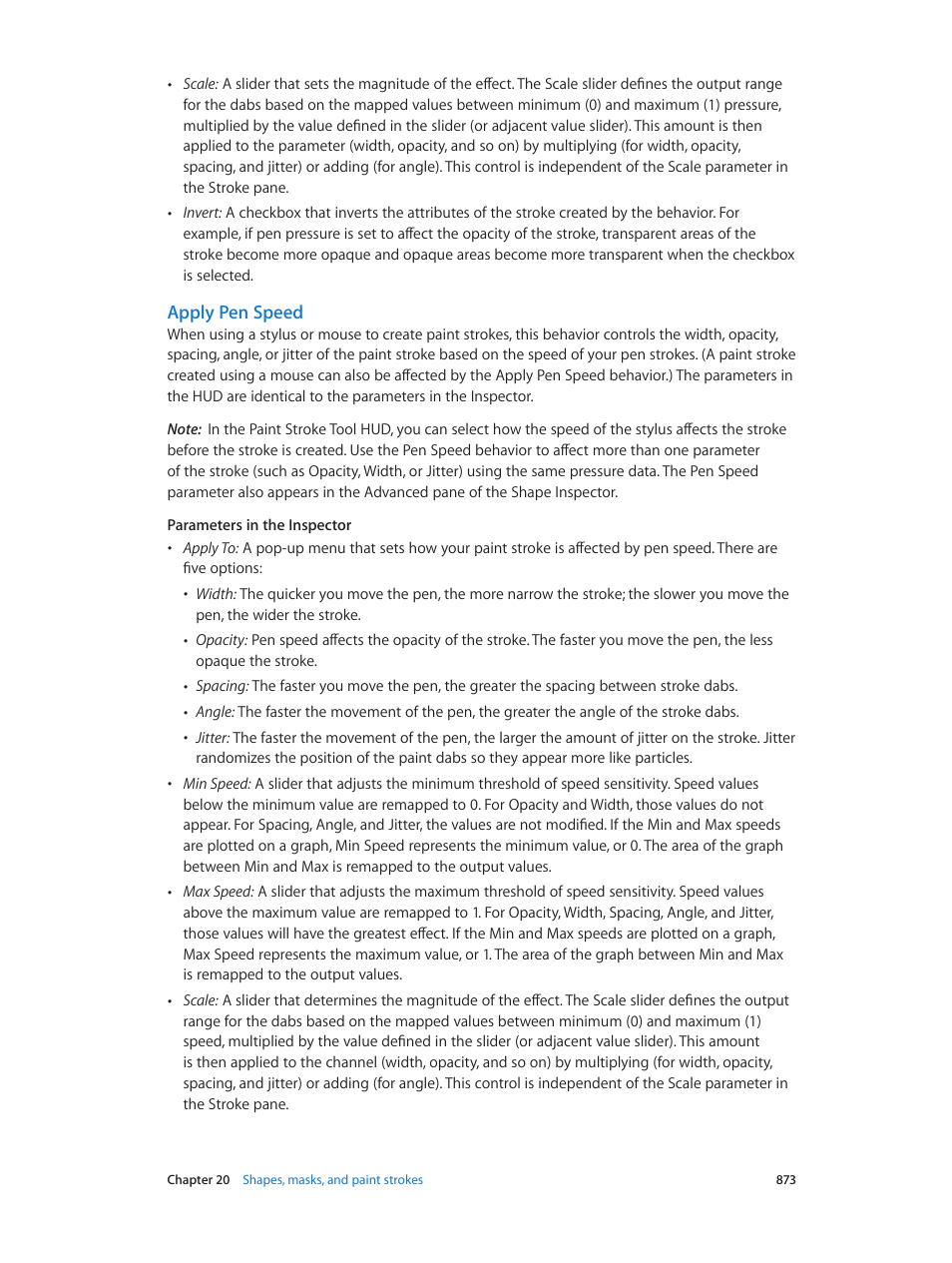Apply pen speed | Apple Motion 5.1.1 User Manual | Page 873 / 1090