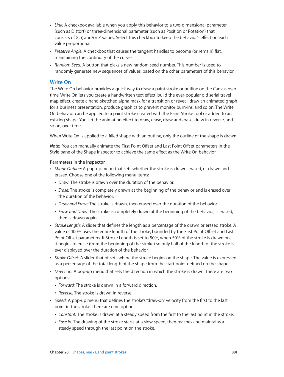 Write on | Apple Motion 5.1.1 User Manual | Page 881 / 1090