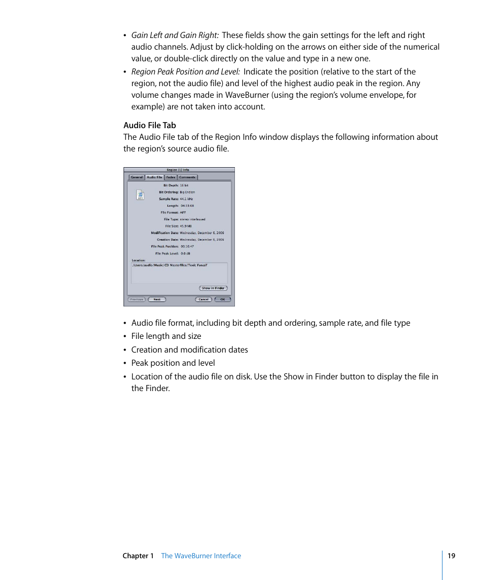 Apple WaveBurner 1.5 User Manual | Page 19 / 65