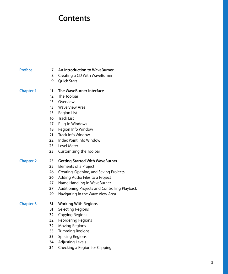 Apple WaveBurner 1.5 User Manual | Page 3 / 65