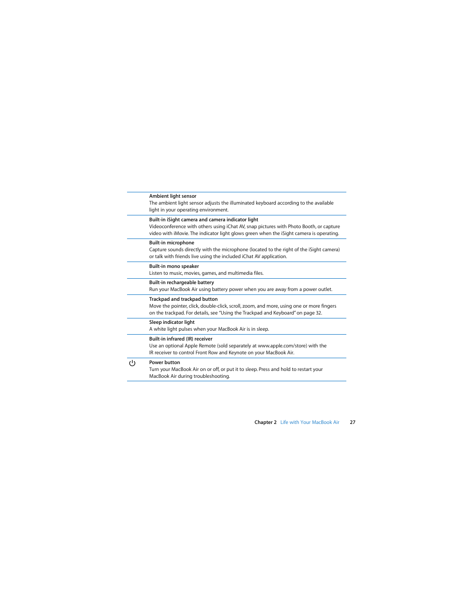Apple MacBook Air User Manual | Page 27 / 76