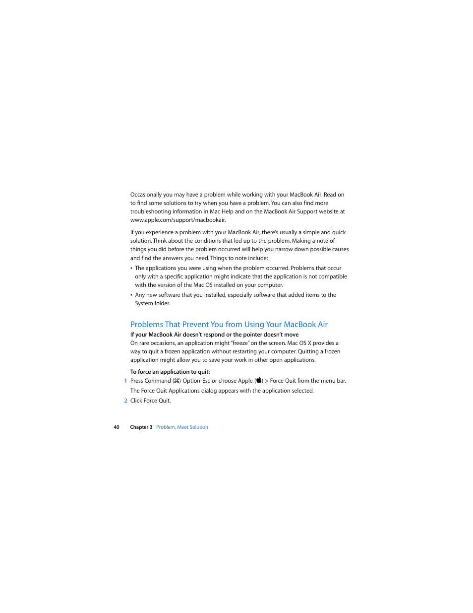 Apple MacBook Air User Manual | Page 40 / 76