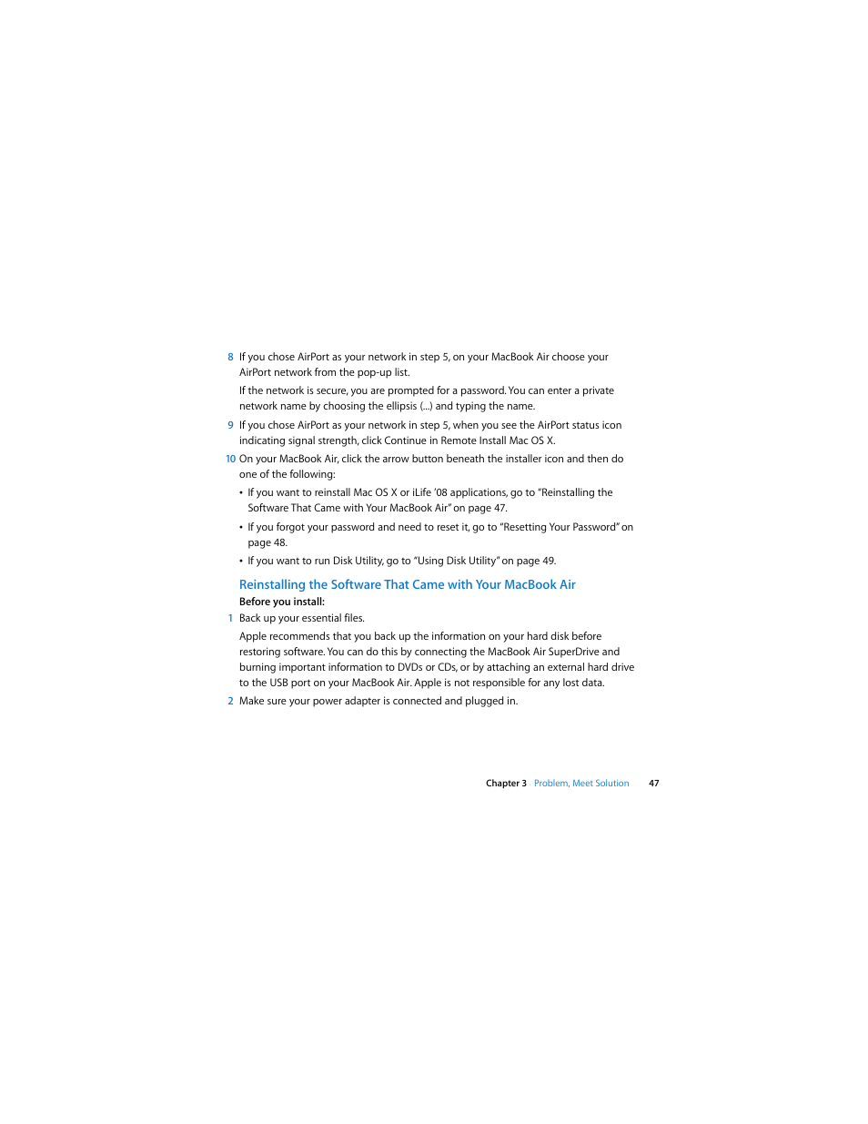 Apple MacBook Air User Manual | Page 47 / 76