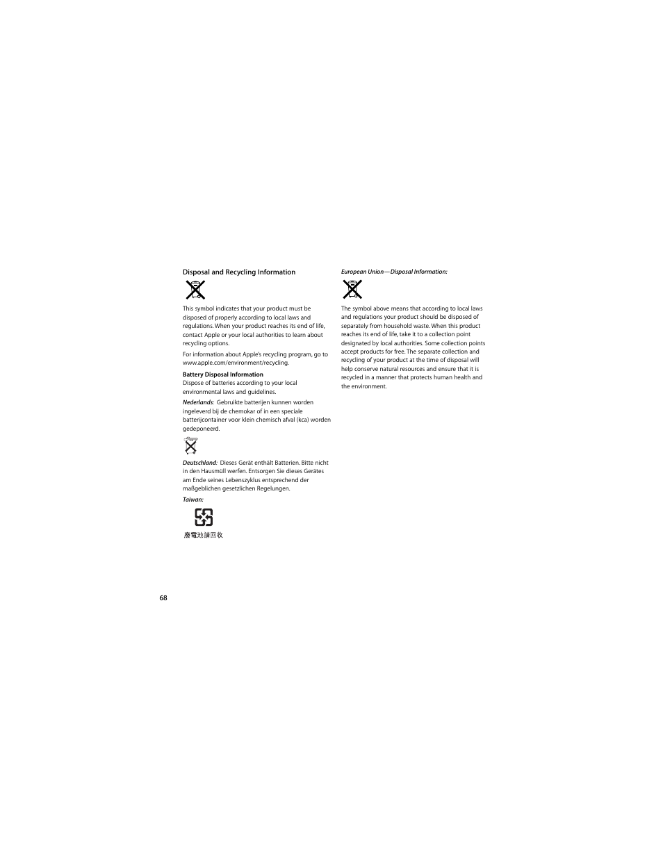 Apple MacBook Air User Manual | Page 68 / 76