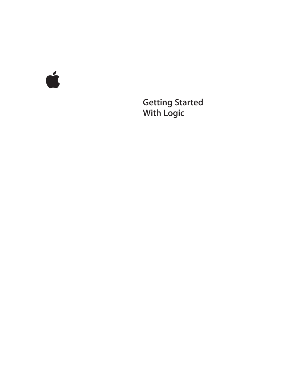 Apple Logic (1.1) User Manual | 133 pages