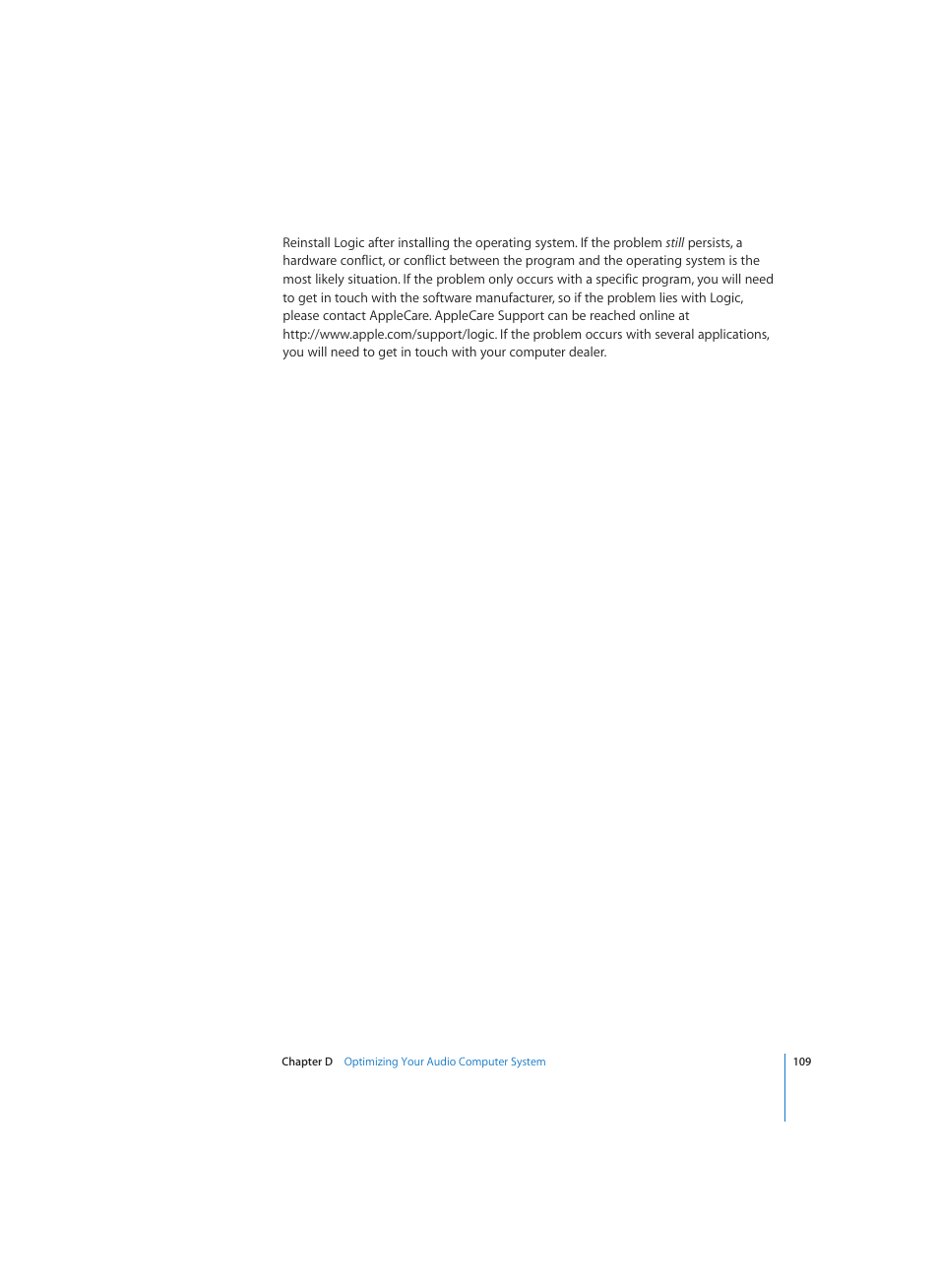 Apple Logic (1.1) User Manual | Page 109 / 133
