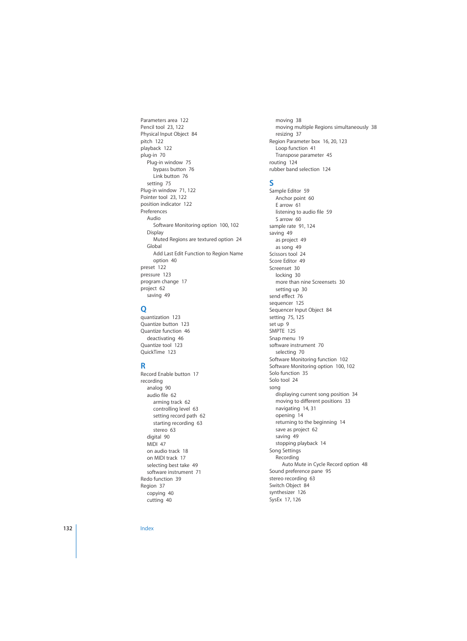 Apple Logic (1.1) User Manual | Page 132 / 133
