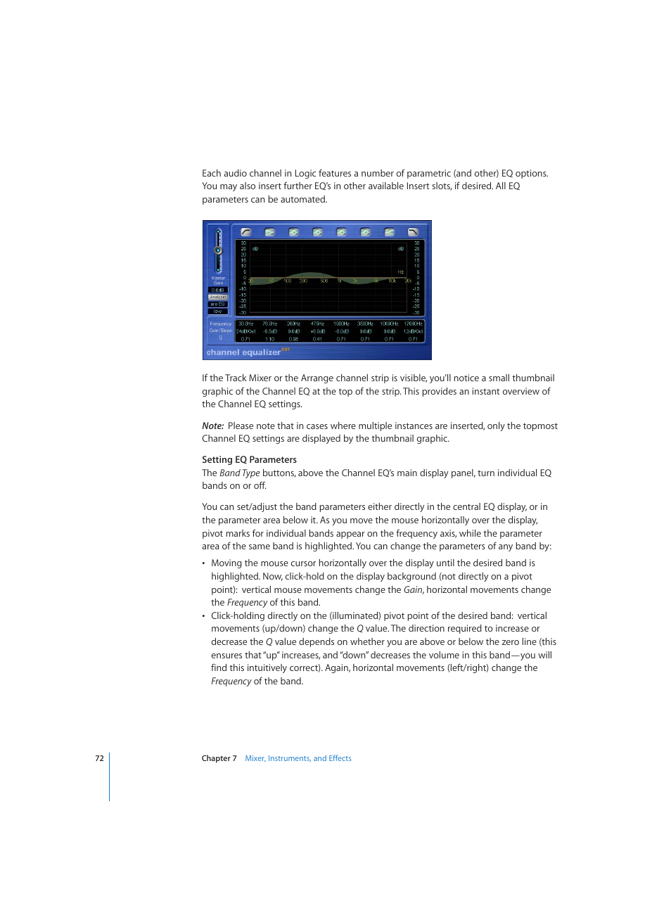 Apple Logic (1.1) User Manual | Page 72 / 133