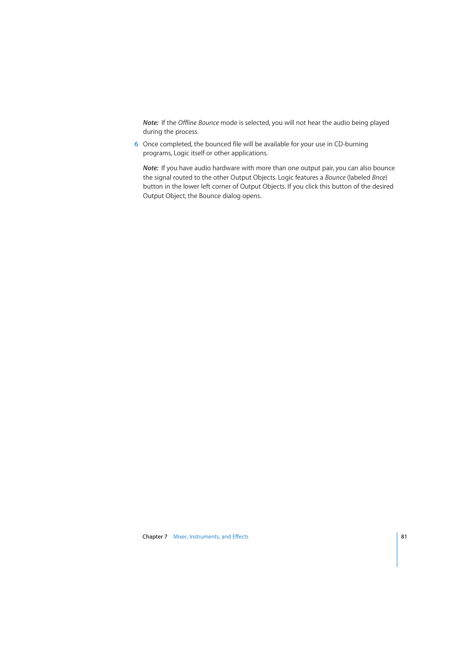 Apple Logic (1.1) User Manual | Page 81 / 133