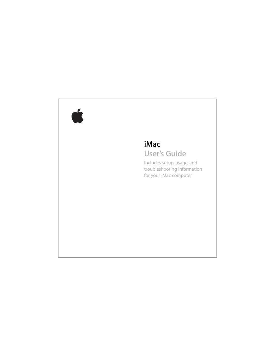 Apple iMac (Early 2006) User Manual | 120 pages