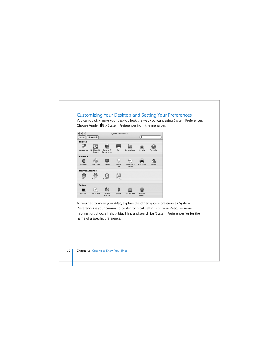 Apple iMac (Early 2006) User Manual | Page 30 / 120