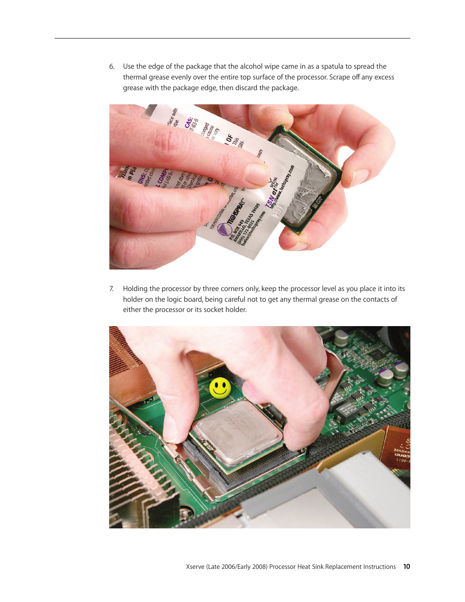 Apple Xserve (Early 2008) DIY Procedure for Heat Ssink User Manual | Page 10 / 14