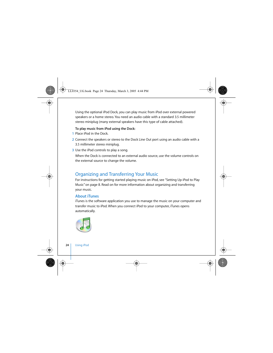 Organizing and transferring your music, About itunes | Apple iPod (with color display) User Manual | Page 24 / 77