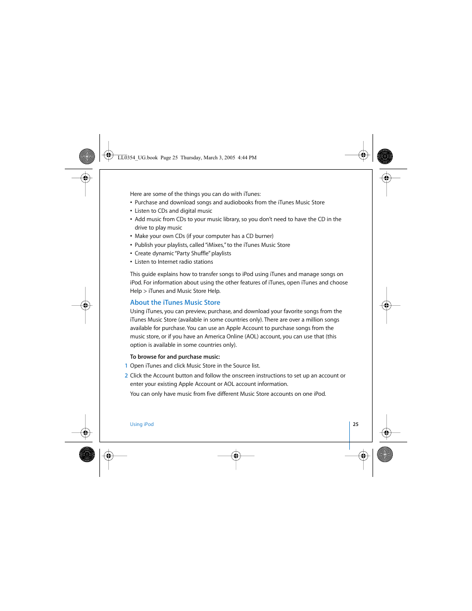 About the itunes music store | Apple iPod (with color display) User Manual | Page 25 / 77