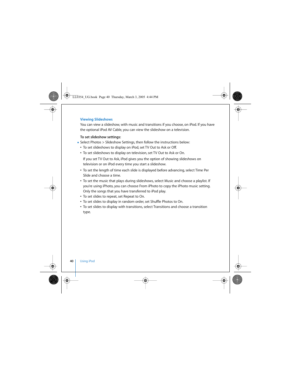 Apple iPod (with color display) User Manual | Page 40 / 77