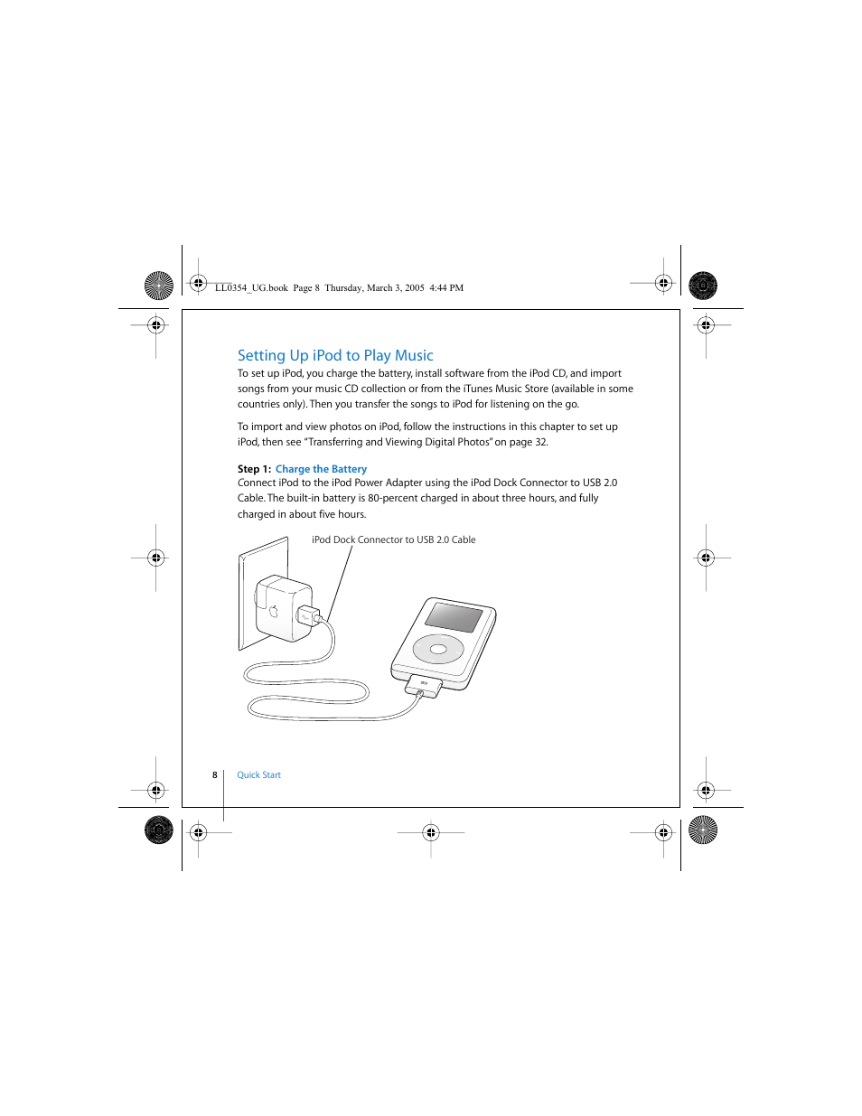 Setting up ipod to play music | Apple iPod (with color display) User Manual | Page 8 / 77