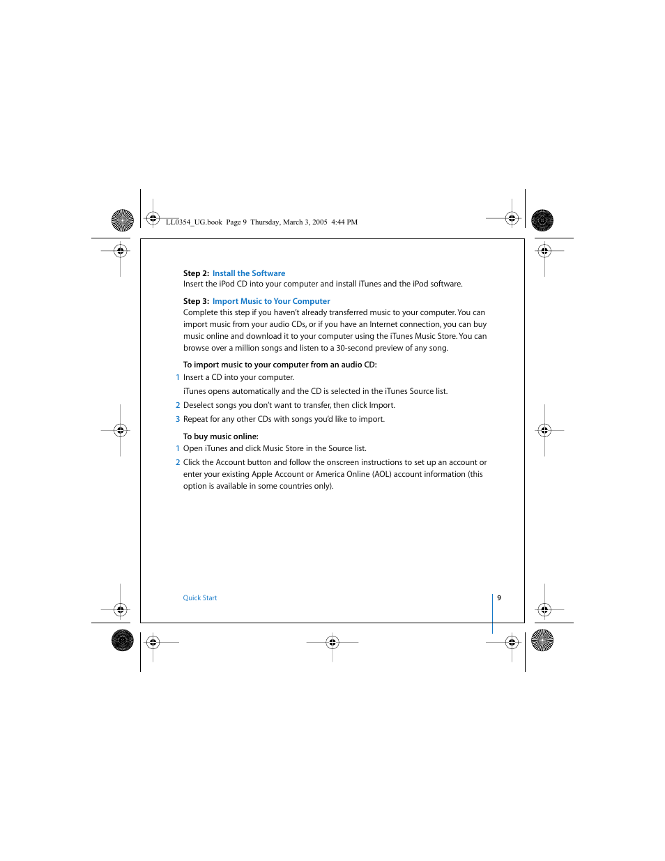Apple iPod (with color display) User Manual | Page 9 / 77