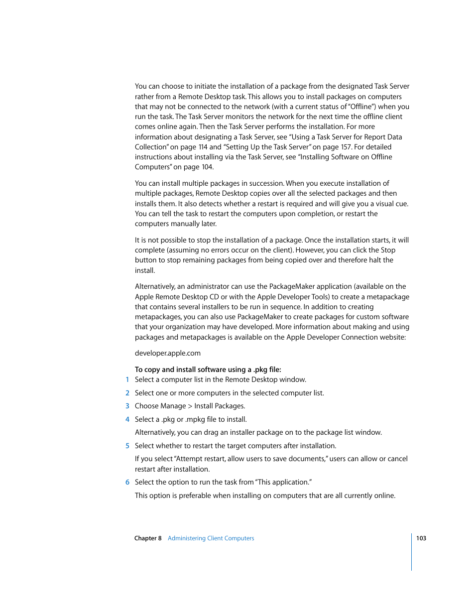 Apple Remote Desktop 3.1 User Manual | Page 103 / 191