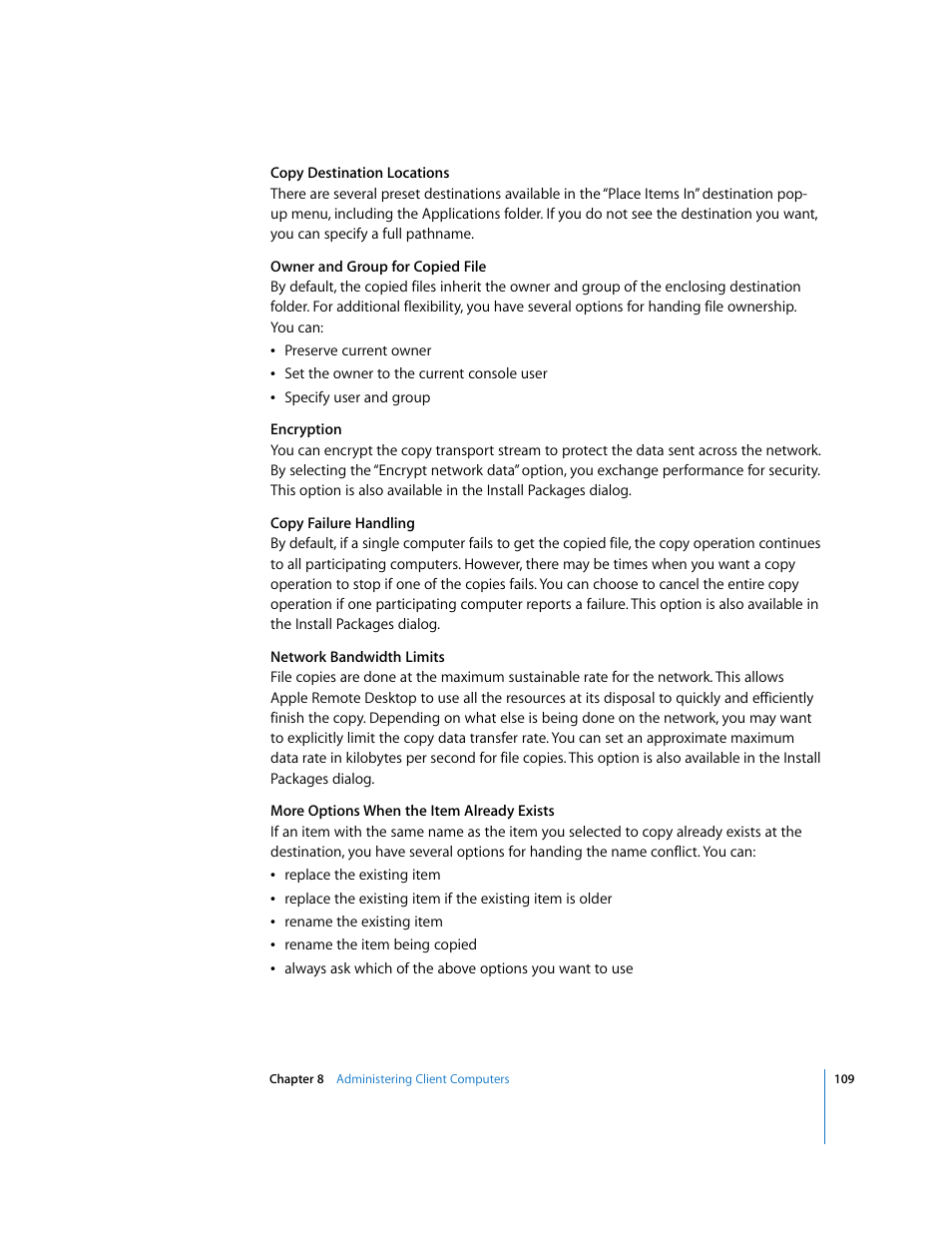 Apple Remote Desktop 3.1 User Manual | Page 109 / 191