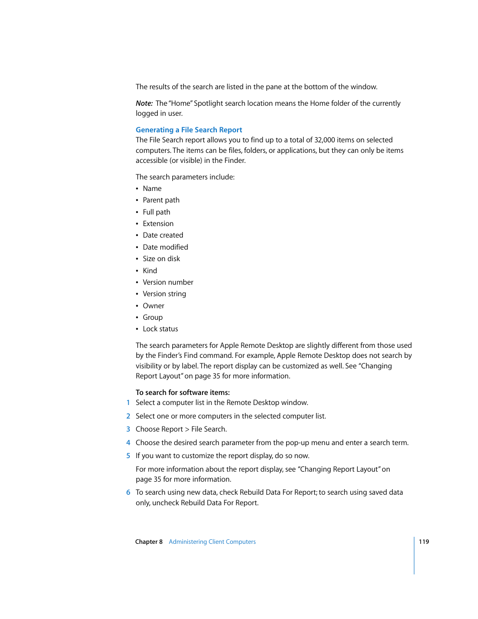 Apple Remote Desktop 3.1 User Manual | Page 119 / 191