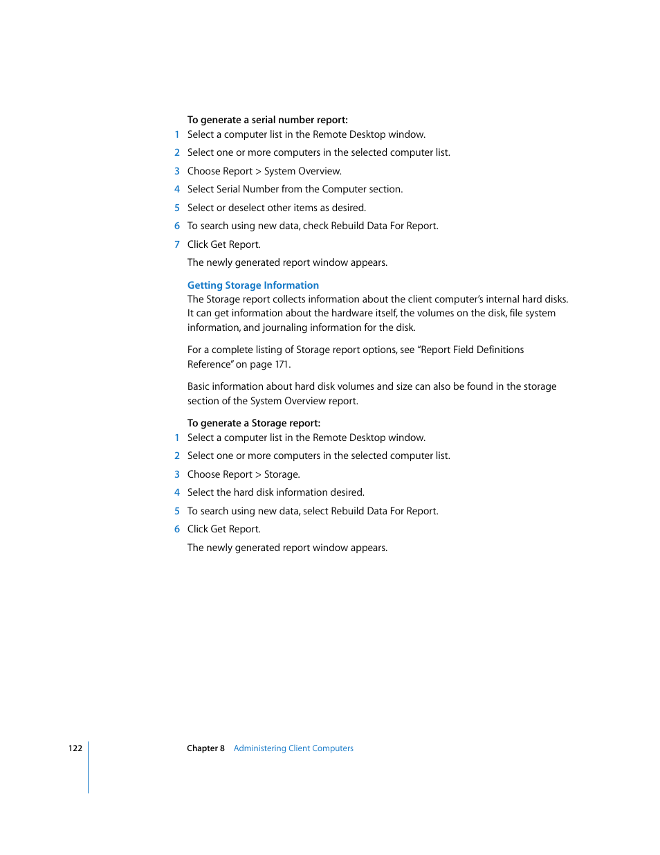 Apple Remote Desktop 3.1 User Manual | Page 122 / 191