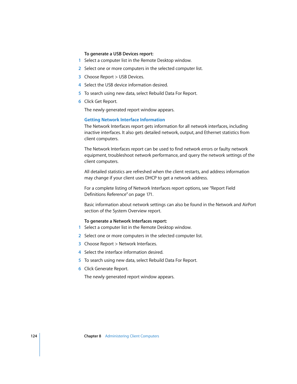Apple Remote Desktop 3.1 User Manual | Page 124 / 191