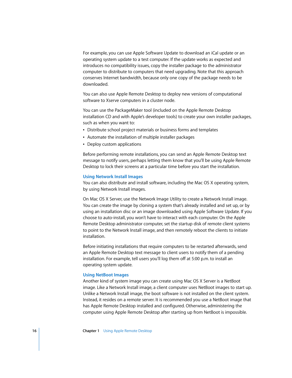Apple Remote Desktop 3.1 User Manual | Page 16 / 191