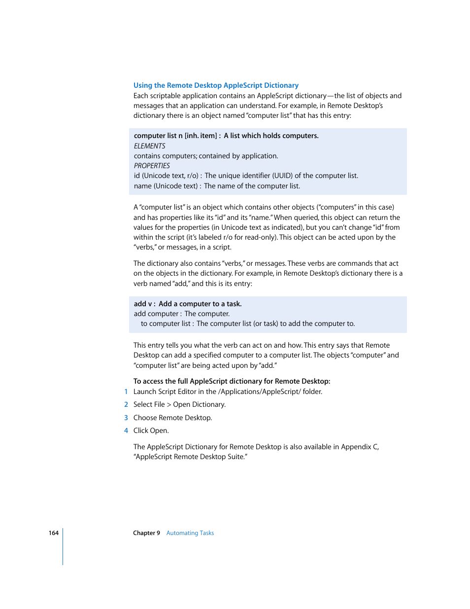 Apple Remote Desktop 3.1 User Manual | Page 164 / 191