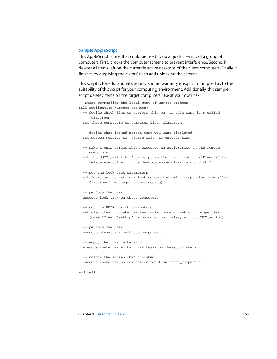 Apple Remote Desktop 3.1 User Manual | Page 165 / 191