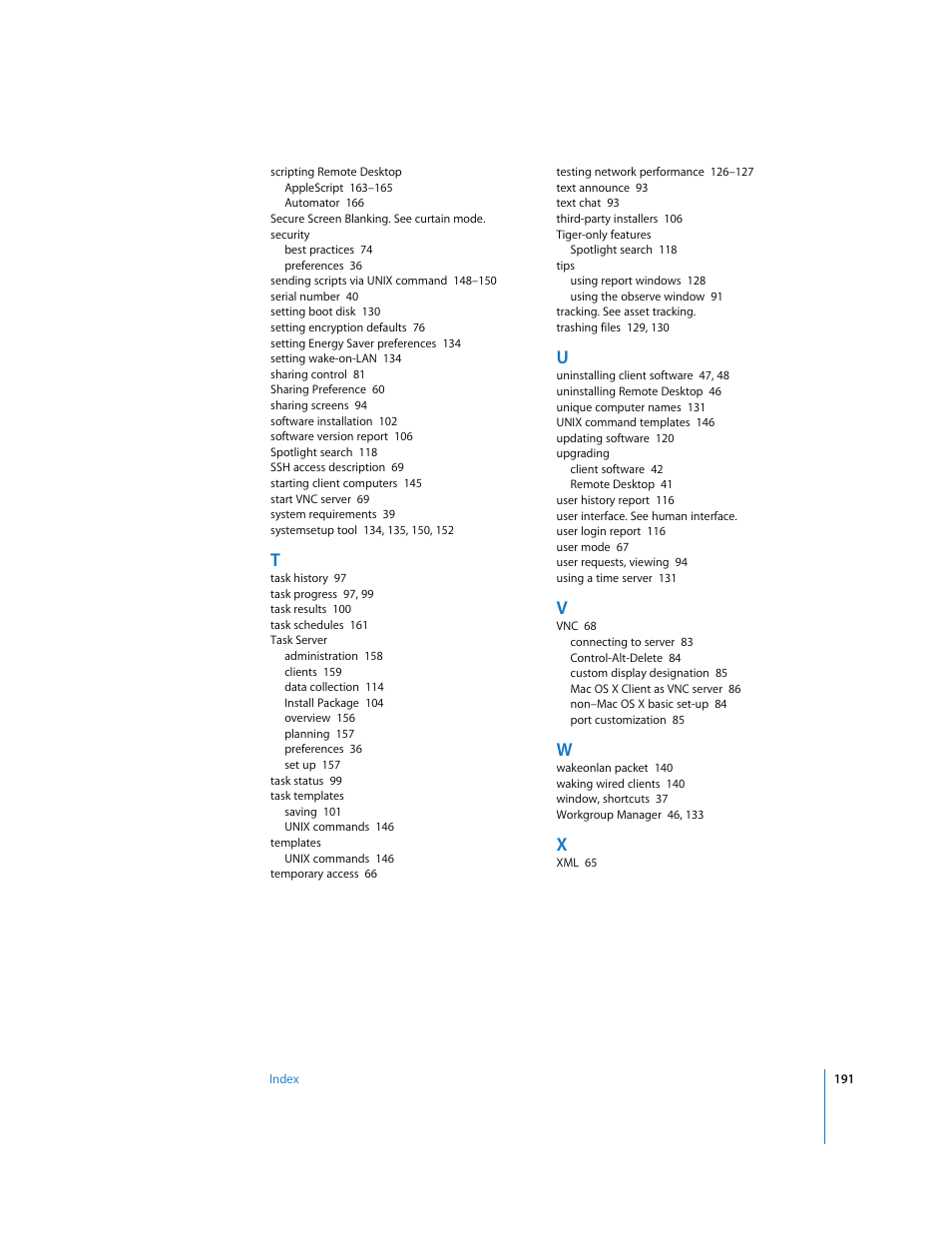Apple Remote Desktop 3.1 User Manual | Page 191 / 191