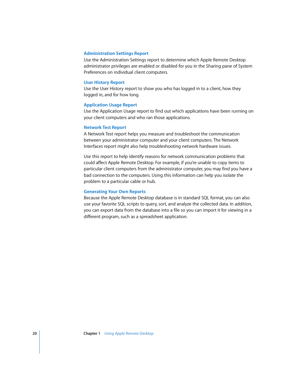 Apple Remote Desktop 3.1 User Manual | Page 20 / 191