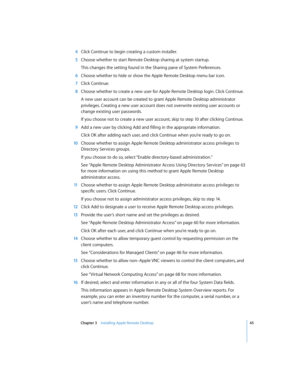 Apple Remote Desktop 3.1 User Manual | Page 45 / 191