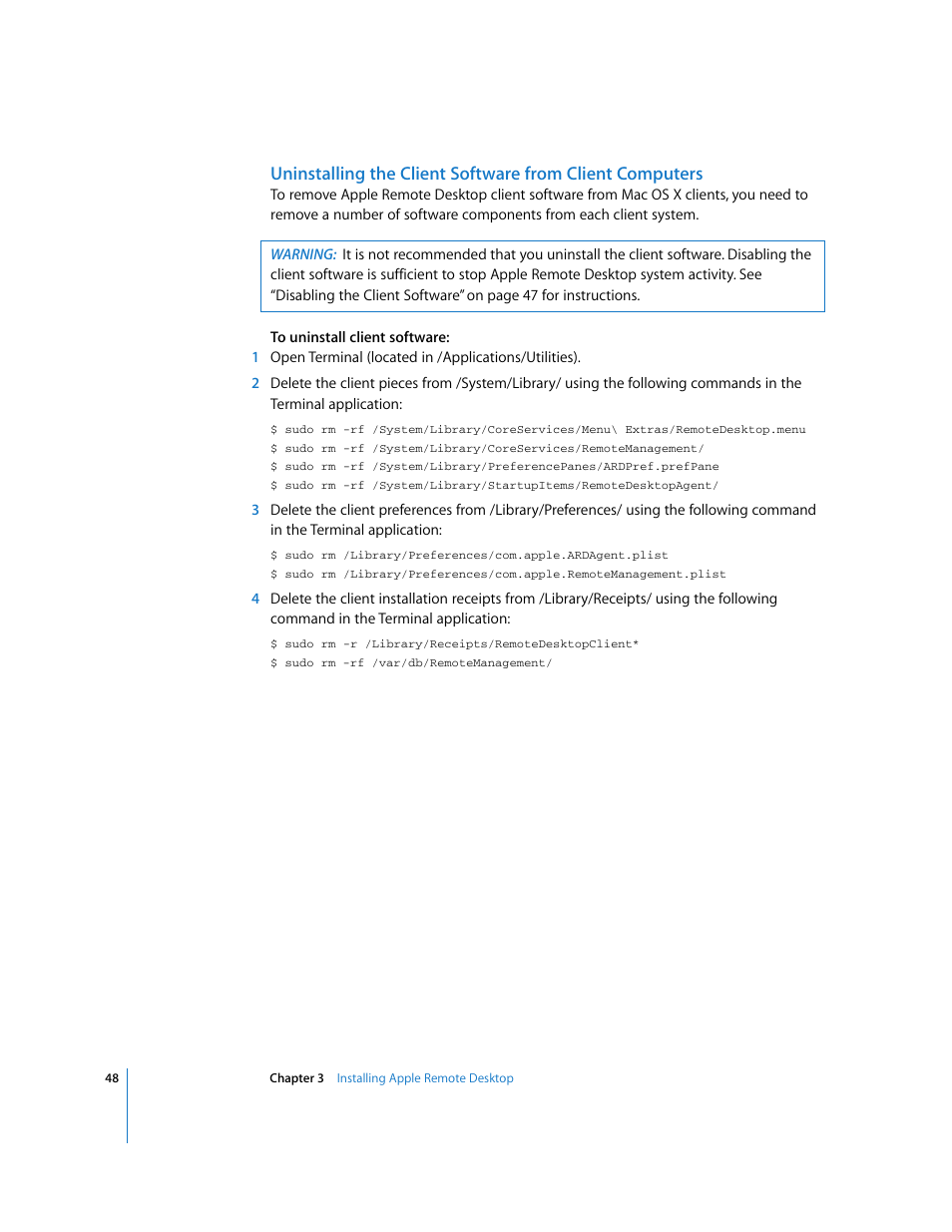 Apple Remote Desktop 3.1 User Manual | Page 48 / 191