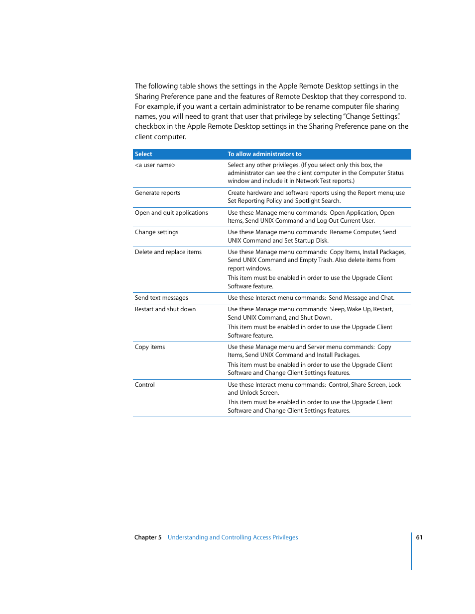 Apple Remote Desktop 3.1 User Manual | Page 61 / 191
