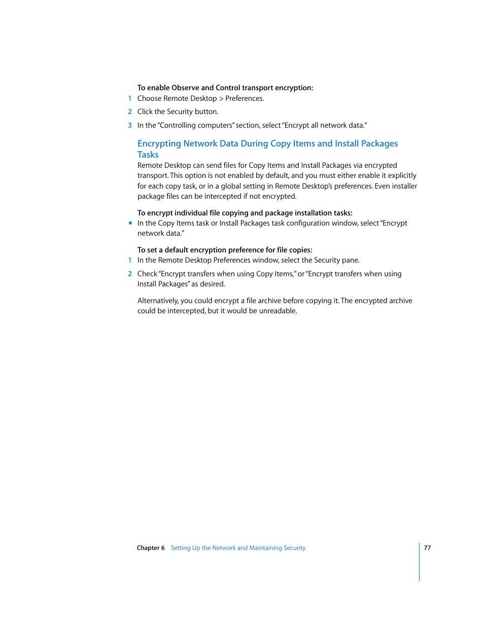 Apple Remote Desktop 3.1 User Manual | Page 77 / 191