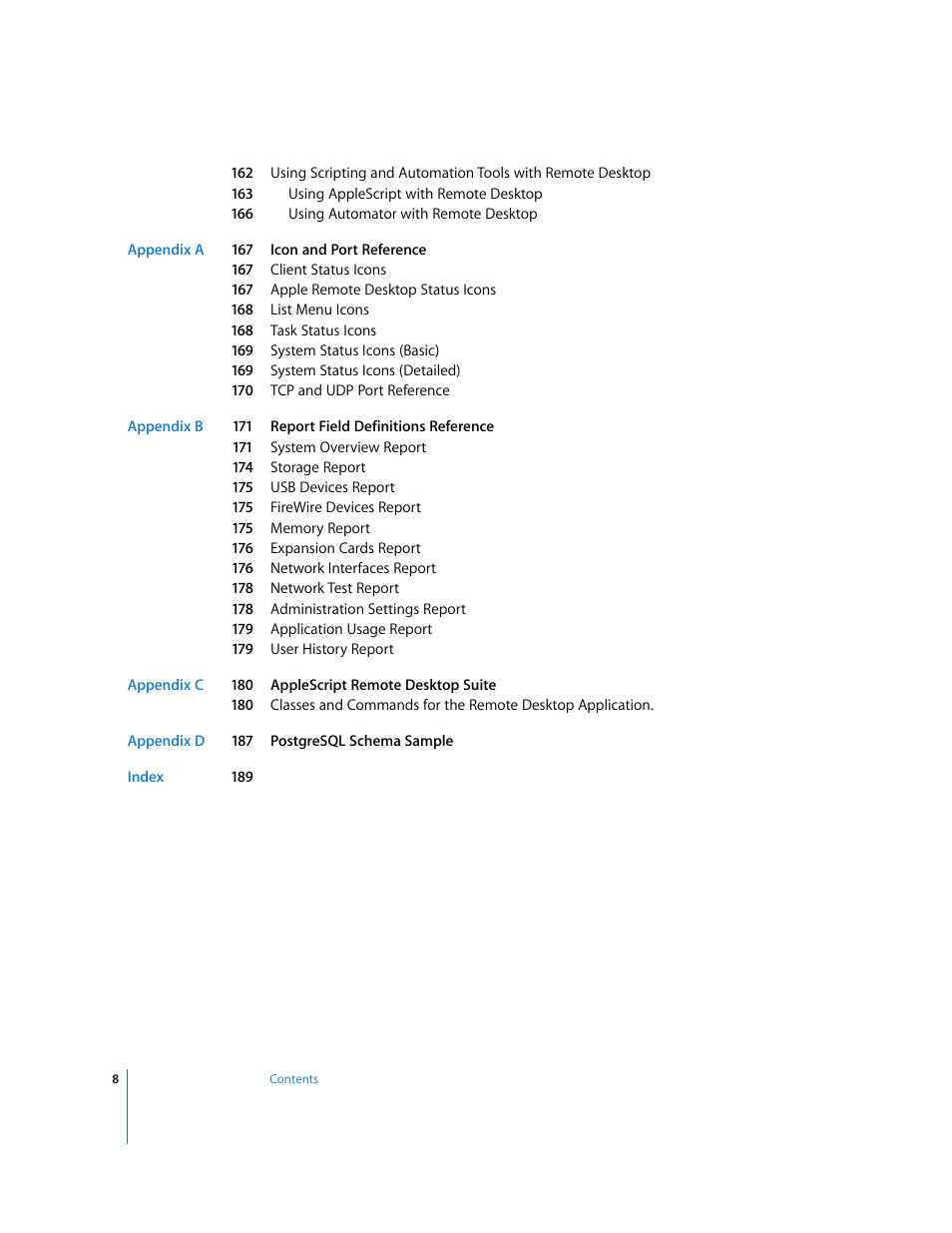 Apple Remote Desktop 3.1 User Manual | Page 8 / 191