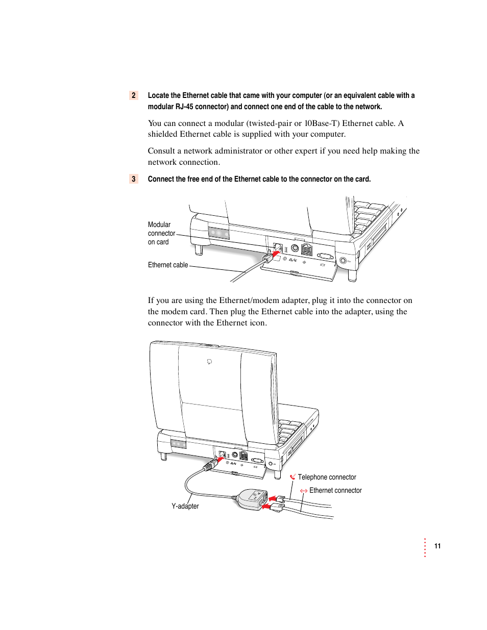 Apple Macintosh PowerBook Internal Modem/Ethernet User Manual | Page 11 / 23