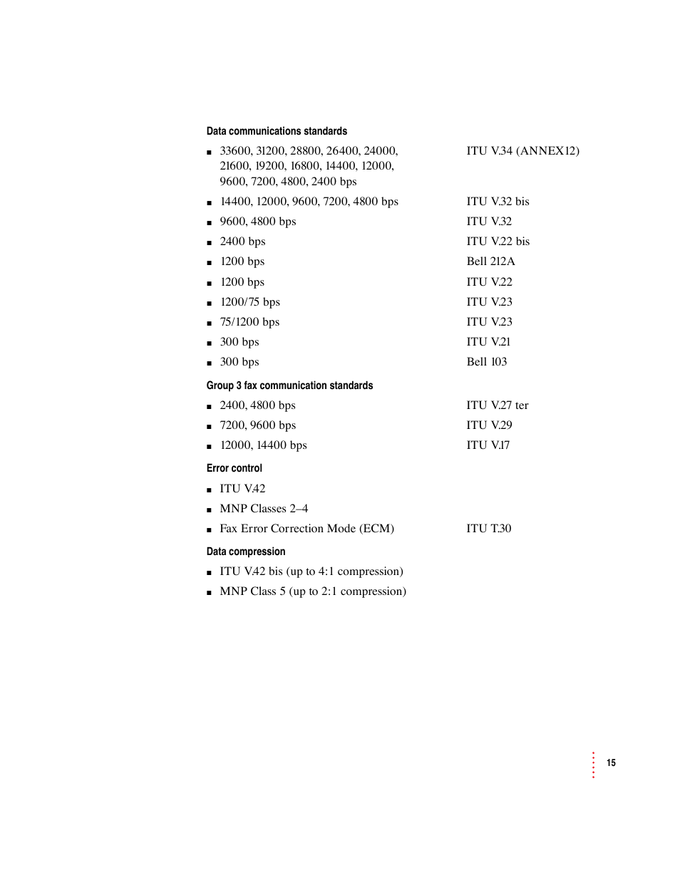 Apple Macintosh PowerBook Internal Modem/Ethernet User Manual | Page 15 / 23