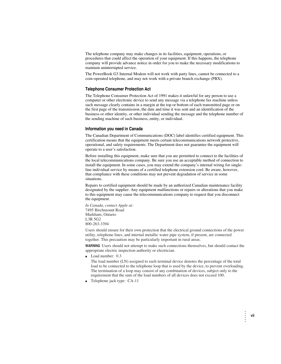 Apple Macintosh PowerBook Internal Modem/Ethernet User Manual | Page 23 / 23