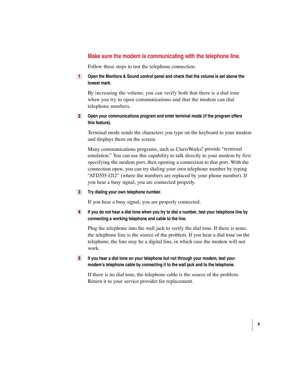 Apple Macintosh PowerBook Internal Modem/Ethernet User Manual | Page 9 / 23