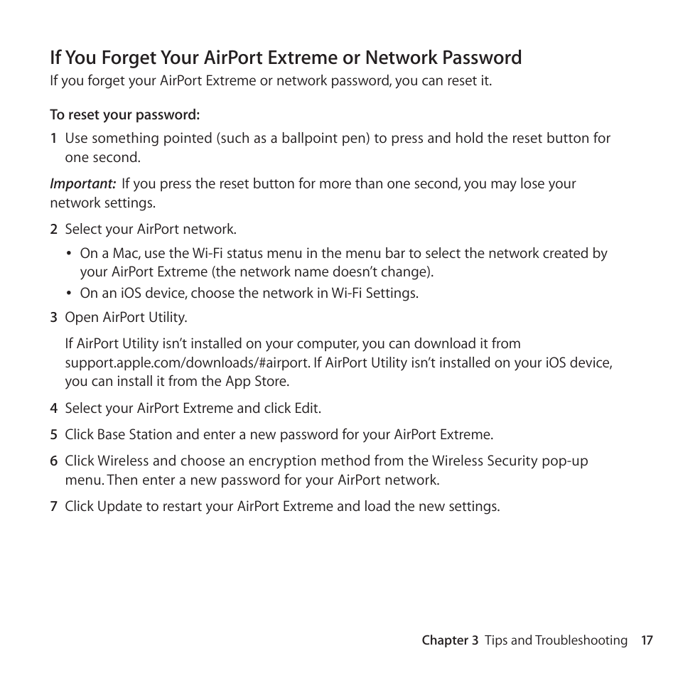 Apple AirPort Extreme 802.11ac User Manual | Page 17 / 32