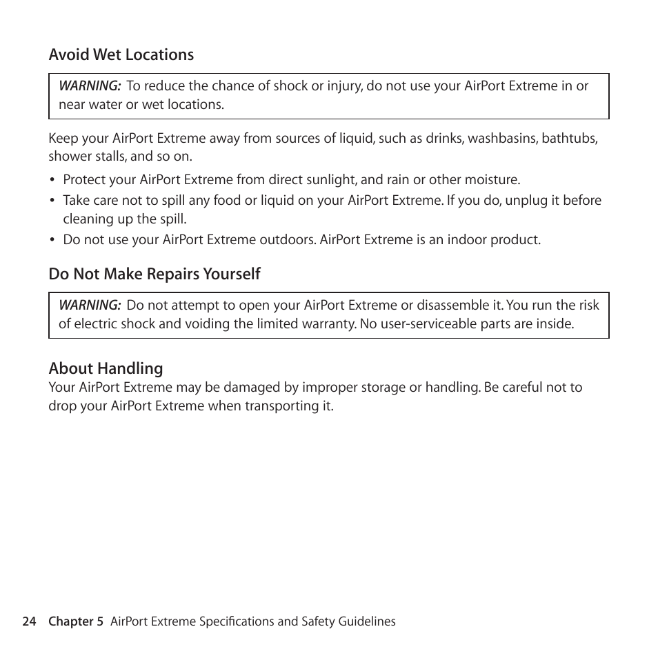 Apple AirPort Extreme 802.11ac User Manual | Page 24 / 32