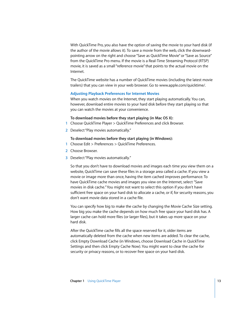 Apple QuickTime 7.2 User Manual | Page 13 / 61