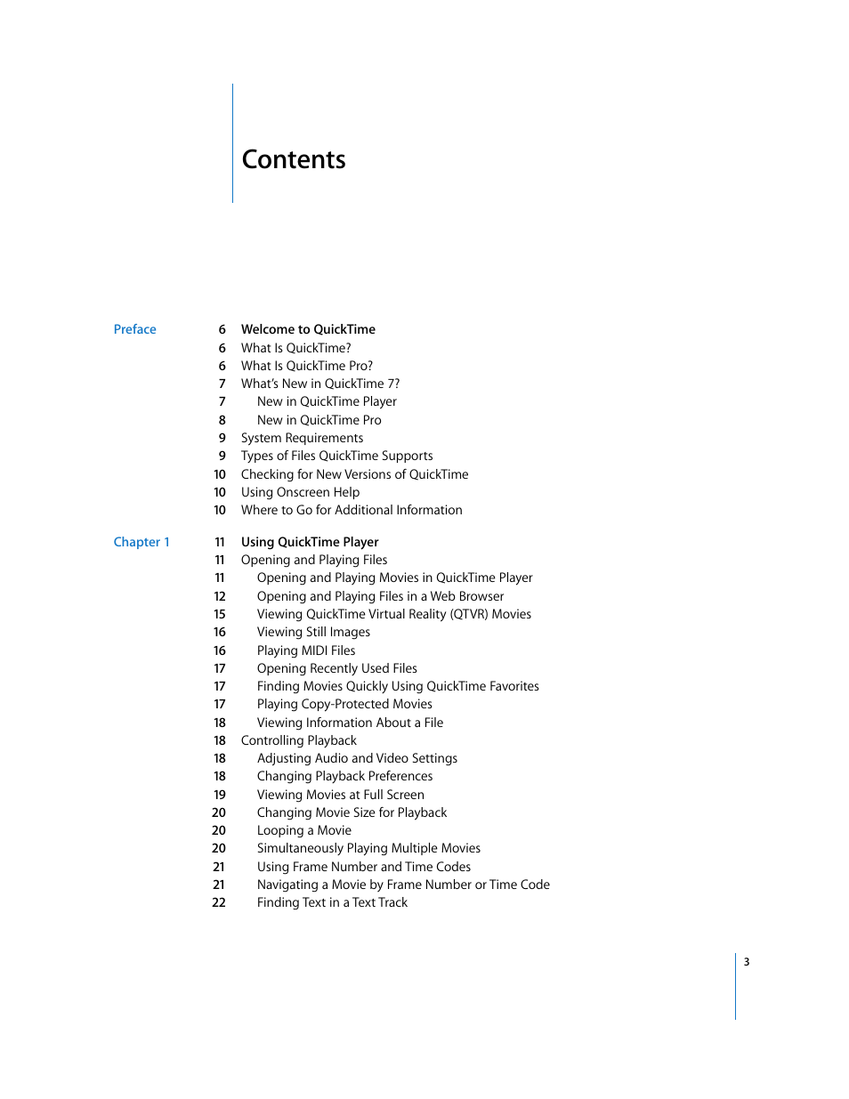 Apple QuickTime 7.2 User Manual | Page 3 / 61