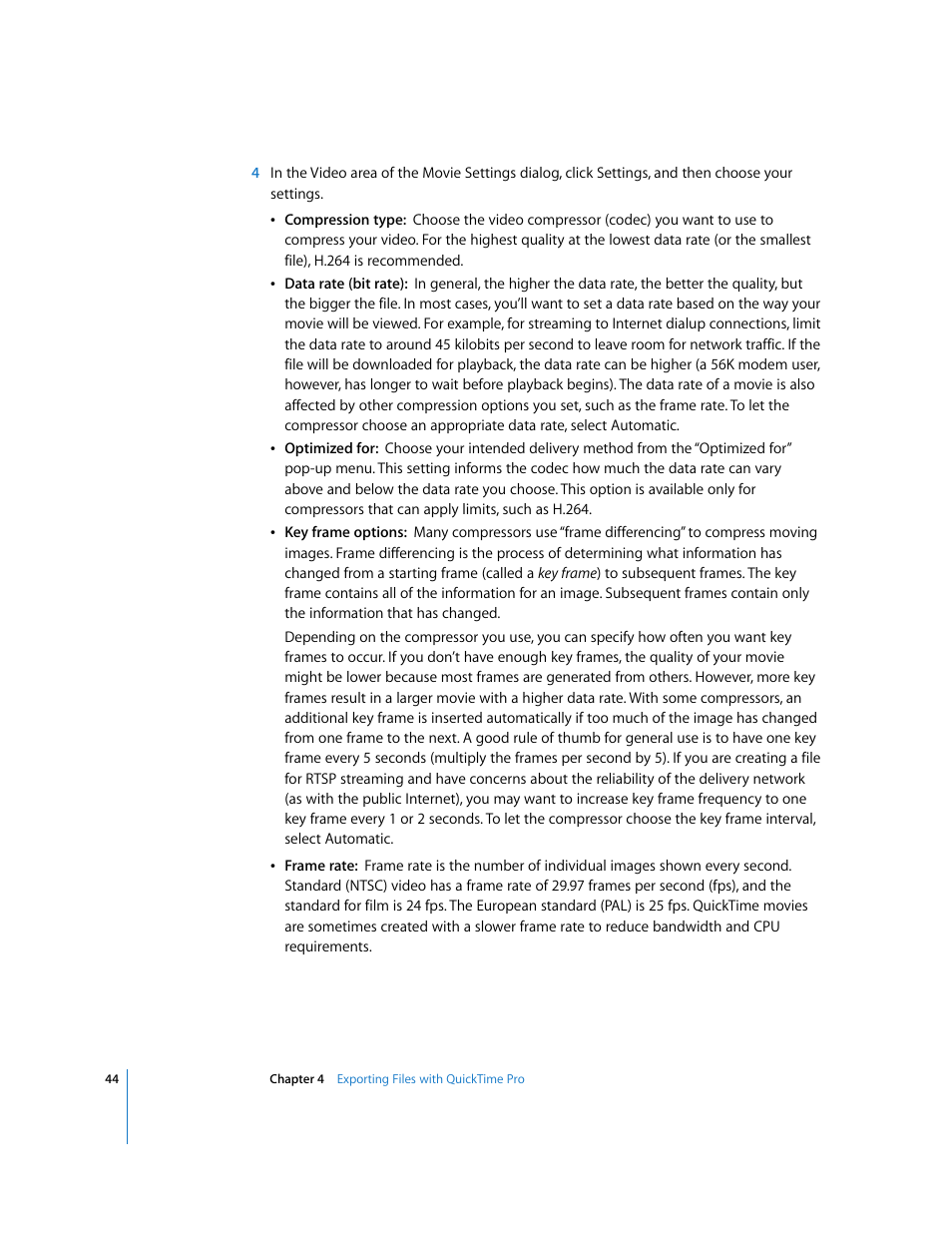 Apple QuickTime 7.2 User Manual | Page 44 / 61