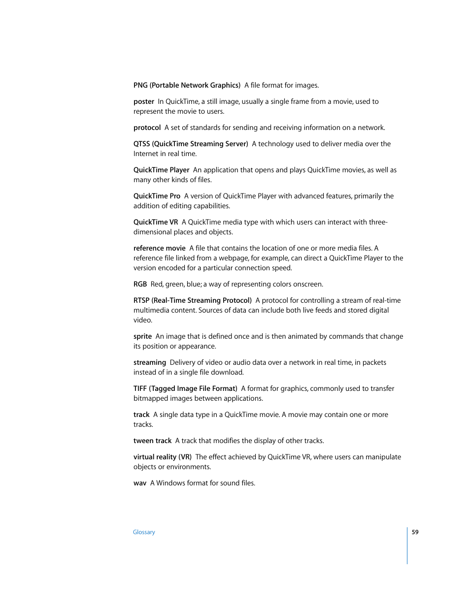 Apple QuickTime 7.2 User Manual | Page 59 / 61